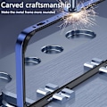 Miniatyrbild 2 av 5: Aluminiumram Metall stötfångare Case Kompatibel Iphone 15 Pro Max/15 Pro/15 Plus med upphöjd kantskydd Green iPhone 15 Pro