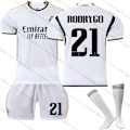 Miniatyrbild 1 av 2: 23 Real Madrid hemmafotbollströja NR. 21 Rodrygo jersey set #24