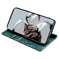 Miniatyrbild 3 av 5: Texturerat cover för Xiaomi Redmi Note 12 Turbo / Poco F5 5g Rfid blockerande plånbok Magnetisk läder Flip Stand Case Green