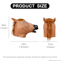 Miniatyrbild 4 av 4: Djurmask i Latex, Häst Huvudmask för Vuxen, Brun Häst Huvud, Nyhet Halloween Kostym för Maskeradfest, Rolig Karneval Cosplay horse-smile