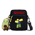 Miniatyrbild 1 av 2: roblox axelväska - crossbody canvas väska - svart 6