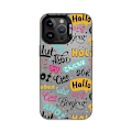 Miniatyrbild 1 av 5: Tecknad Frostat Dubbellager Färg Silver Phone Case Iphone 15 Case Case Stil F Svart Ypmd0900