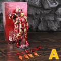 Miniatyrbild 1 av 4: Zd Toys Marvel Iron Man Mk1 Mk2 Mk3 Mk4 Mk5 Mk6 Mk7 Mk42 Mk43 7&quot; Film Actionfigur Iron-man Mark 1 2 3 4 5 6 7 42 43 Legends C MK43 A - Boxed