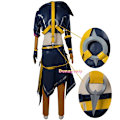 Miniatyrbild 4 av 4: Game LOL Heartsteel Cosplay Kayn Kostym Ögonlapp Peruk Anpassade Uniformer Män Kvinnor Karneval Halloween Festkläder Syntetiskt Hår M Costume set wig