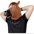 Miniatyrbild 3 av 4: Djurmask i Latex, Häst Huvudmask för Vuxen, Brun Häst Huvud, Nyhet Halloween Kostym för Maskeradfest, Rolig Karneval Cosplay donkey