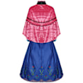 Miniatyrbild 2 av 4: Frozen Anna Princess Cosplay Kostymer Vuxna Snödrottning Klänning Elsa Cosplay Kläder Saga Fest Karneval Halloween Outfits XL only dress