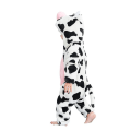 Miniatyrbild 3 av 5: Unisex baby Vinter Höst Flanell Huva Romper Cosplay Jumpsuit dairy cow 90