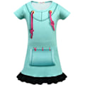 Miniatyrbild 2 av 4: Flickor Wreck-It Ralph 2 Kläder Vanellope Von Schweetz Vocaloid Cosplay Halloween Kostym Barn Klänning Byxor Set Kläder för Flickor 3T（户外运动） dress-mask