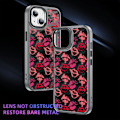 Miniatyrbild 1 av 5: Creative Painted Pattern Matte Hudvänlig Magsafe magnetiskt phone case Lämplig för Iphone och andra modeller Style F Transparent Svart Ypcx