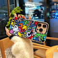 Miniatyrbild 3 av 5: Tecknad Frostad Dubbellager Färg Silver Phone case Lämplig för Iphone 15 Case Cover Stil D Vit Ypmd0945