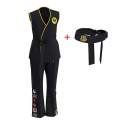 Miniatyrbild 2 av 4: Anime Game Kof Cosplay Costume Cobra Kai Val Armorr Karate Uniform 130 cm