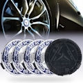 Miniatyrbild 1 av 2: 4ST 75mm/2,95&#39;&#39; Hjulnavslogotypkapslar med passform för serie C ML CLS S GL SL E CLK CL GL as in the photo