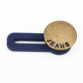 Miniatyrbild 1 av 5: Knappförlängare för byxor, 12st midjeförlängare för damer, Jean Button Extender Midjebandsförlängare Infällbar knapp Copper half letter-6 12pcs-single
