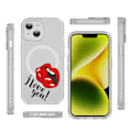 Miniatyrbild 1 av 2: Creative Painted Pattern Matt Magsafe Magnetic Phone Case Lämplig för Iphone 15 Case och andra modeller Style E Transparent Ypcx0221