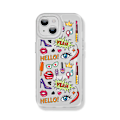 Miniatyrbild 3 av 4: Creative Painted Pattern Frosted Magsafe Magnetic Phone Case Lämplig för Iphone 15 Case och andra modeller Style A Transparent Ypcx0199