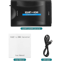 Miniatyrbild 2 av 5: Scart till HDMI-omvandlare - 1080p/720p HD-videoljudadapter för PS4 PS3 Tv Dvd (svart) null none
