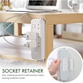 Miniatyrbild 5 av 5: 4st självhäftande Power Strip Fixator Väggmonterad Power Strip Hållare Stansfri Power Strip Fixator Hållare Montering För Power Strip, Wifi Rou null none