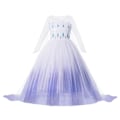 Miniatyrbild 1 av 4: Disney Anna Elsa Klänning Barn Prinsessklänning Flickor Barn Cosplay Persika Jul Karneval Fest Förklädnad Outfit Elsa Dress D 3-4Y (110)