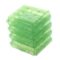 Miniatyrbild 1 av 5: Paket med 4 st Aa / Aaa Batteriförvaring Hårt case Box-grön null none