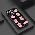 Miniatyrbild 4 av 5: Creative Cartoon Tpu Gummi Stötsäkert Phone case För Iphone 15 Case Series Style B Vit Ypdt1632