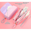 Miniatyrbild 2 av 5: Shxx case koreansk canvas brevpapper Quicksand Söt brevpapper box Creative Penc null none