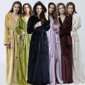 Miniatyrbild 2 av 4: Kvinnor Män Vinter Plus Size Flanellrock Extra lång Huva Varm Morgonrock Lovers Tjock Kimono Badrock Man Morgonrock Robes men hooded yellow2 XL