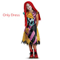 Miniatyrbild 1 av 4: Mardrömmen före jul Sally Cosplay-dräkt Baby Girls Halloween Maskeradfest Jack Skellington Klänning för barn Sally 120(4T)
