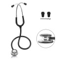 Miniatyrbild 1 av 2: Professionell kardiologistetoskop Dubbelhuvudstetoskop Medicinsk utrustning Equipo Medico Läkare Sjuksköterska Studentstetoskop Black