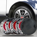 Miniatyrbild 2 av 4: 4ST 75mm/2,95&#39;&#39; Hjulnavslogotypkapslar med passform för serie C ML CLS S GL SL E CLK CL GL as picture