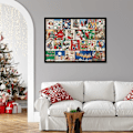 Miniatyrbild 2 av 5: Adventskalender 2023 Christmas Coming Calendar Jigsaw 1000 bitar Red none