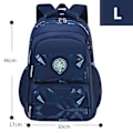 Miniatyrbild 1 av 4: Grundskoleryggsäckar Vattentäta Barn Skolväskor För Pojkar Barn Reseryggsäck Ortopedisk skolväska Mochila Infantil L blue