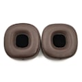 Miniatyrbild 1 av 5: Fårskinn läder öronkuddar Öronkuddar Kudde Headset Reparation för Major Iv 4 3 2 Brown