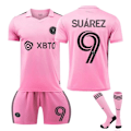 Miniatyrbild 2 av 4: 2324 Hem Miami International Messi 10 tröja ny borta Major League fotbollströja svart och rosa originalstrumpor 2324 Miami Away Svart Strumpor
