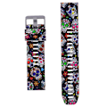 Miniatyrbild 1 av 2: Quick Release watch Silikonarmband kompatibelt för Garmin Fenix 5 Plus / Instinct / Forerunner 935 945 - Colorful Skull Colorful 21X2.2CM
