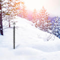 Miniatyrbild 5 av 5: Juldekoration 36 tums snömätare utomhus, järnkonst snömätare, linjal, djupmätare, metallgård regnmätare för utomhusbruk G null none