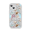 Miniatyrbild 1 av 4: Creative Painted Pattern Frosted Magsafe Magnetic Phone Case Lämplig för Iphone och andra modeller Style J Transparent Ypcx0094