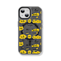 Miniatyrbild 4 av 5: Creative Painted Pattern Matt Hudvänlig Magsafe Magnetic Phone Case Lämplig för Iphone och andra modeller Style A Transparent Black Ypcx