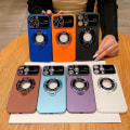 Miniatyrbild 3 av 5: Phone case kompatibelt Iphone 15 Pro Max/15 Pro/15 Stort fönster med magnetiskt fäste för läckageetikett, 15 Pro Max case Blue for iPhone 15 Pro Max