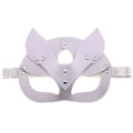 Miniatyrbild 1 av 4: Kvinnliga masker i läder, halv ansiktsmask, räv cosplay läder Halloween fest bal punk vuxenspel leksaker tillbehör 1