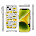 Miniatyrbild 5 av 5: Creative Painted Pattern Matt Hudvänlig Magsafe Magnetic Phone Case Lämplig för Iphone och andra modeller Style A Transparent Black Ypcx