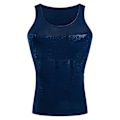 Miniatyrbild 2 av 4: Herr Body Shaping Sweat Bastu Stretch Mage Control Body Underkläder Tight Shapewear Blue L