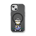 Miniatyrbild 1 av 4: Creative Painted Pattern Matt Magsafe Magnetic Phone Case Lämplig för Iphone och andra modeller Style G Transparent Black Ypcx0120