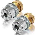 Miniatyrbild 1 av 7: Dreyoo Lock på Air Chuck, 1/4&#39;&#39; FNPT Heavy Duty Closed Flow Däckchuck för däckinflator Luftkompressor Lufttillbehörssats, standard 2 Pack