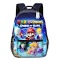 Miniatyrbild 1 av 3: Barn Super Mario 3d Print Ryggsäck Dagsäck för pojkar Flickor Grundskolestudent Skolväskor Reseryggsäck Presenter A