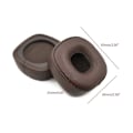 Miniatyrbild 5 av 5: Fårskinn läder öronkuddar Öronkuddar Kudde Headset Reparation för Major Iv 4 3 2 Brown