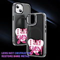 Miniatyrbild 1 av 5: Creative Painted Pattern Frosted Magsafe Magnetic Phone Case Lämplig för Iphone 15 Case och andra modeller Style J Transparent Black Ypcx0272