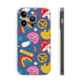 Miniatyrbild 1 av 5: Enkelt tecknat mönster Tryckdesign Flexibeltpurubber Stötsäker Mobiltelefon Caseiphone 15 Caseseries Stylesablackypdt2811