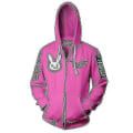Miniatyrbild 2 av 4: Overwatch Ultimate D.va Zip Up Hoodie Dam Sweatshirt Jacka M