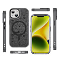 Miniatyrbild 1 av 5: Creative Painted Pattern Matte Hudvänlig Magsafe magnetiskt phone case Lämplig för Iphone och andra modeller Style C Transparent Black Ypcx
