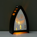 Miniatyrbild 1 av 3: LED Ramadan påsklykta svart